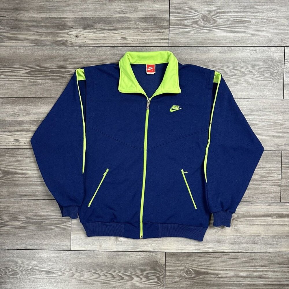 Vintage Nike Spellout Full Zip Sweater